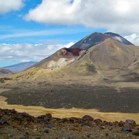 Lava flow, Tongariro National Park, NZ