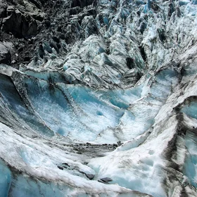 The edge of the Fox Glacier