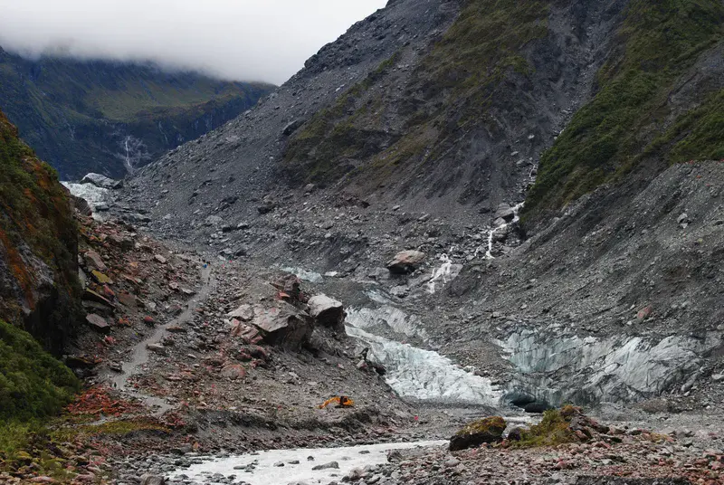 What remains of a glacier