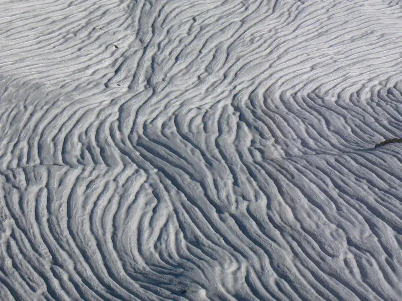 Snow melt pattern