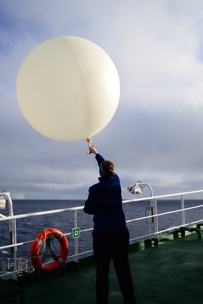 Fly away, weather balloon!