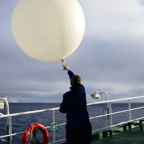 Fly away, weather balloon!