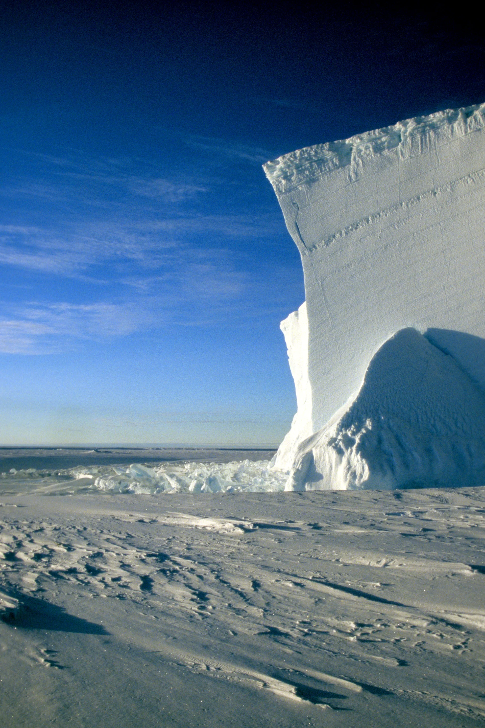 Iceberg at midnight