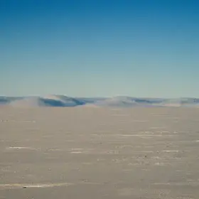 Wavy clouds from top