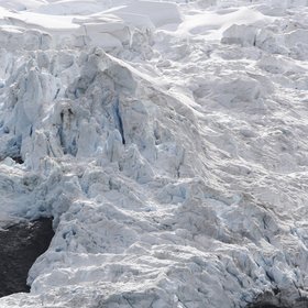 Rob Roy glacier beneath twin peaks