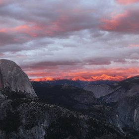 Half Dome at Sunset