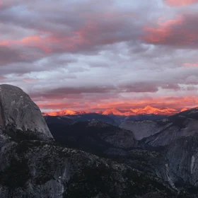 Half Dome at Sunset