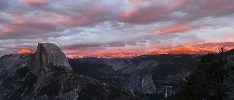 Half Dome at Sunset
