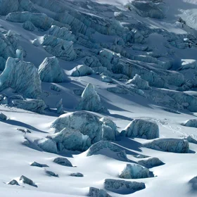 Bluesy glacier