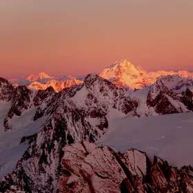 Red from Mont Blanc