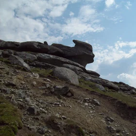 Darth Vader into the mountains
