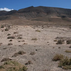 Desert landscape in the Canary Islands