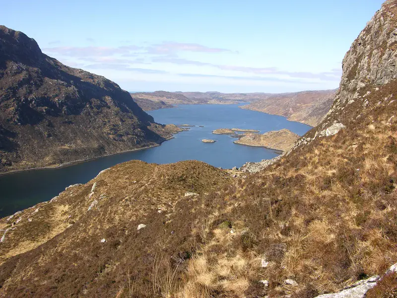 Loch Glean Dubh from the Stack of Glencoul