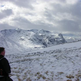 Stob Mhic Mhartuin under snow