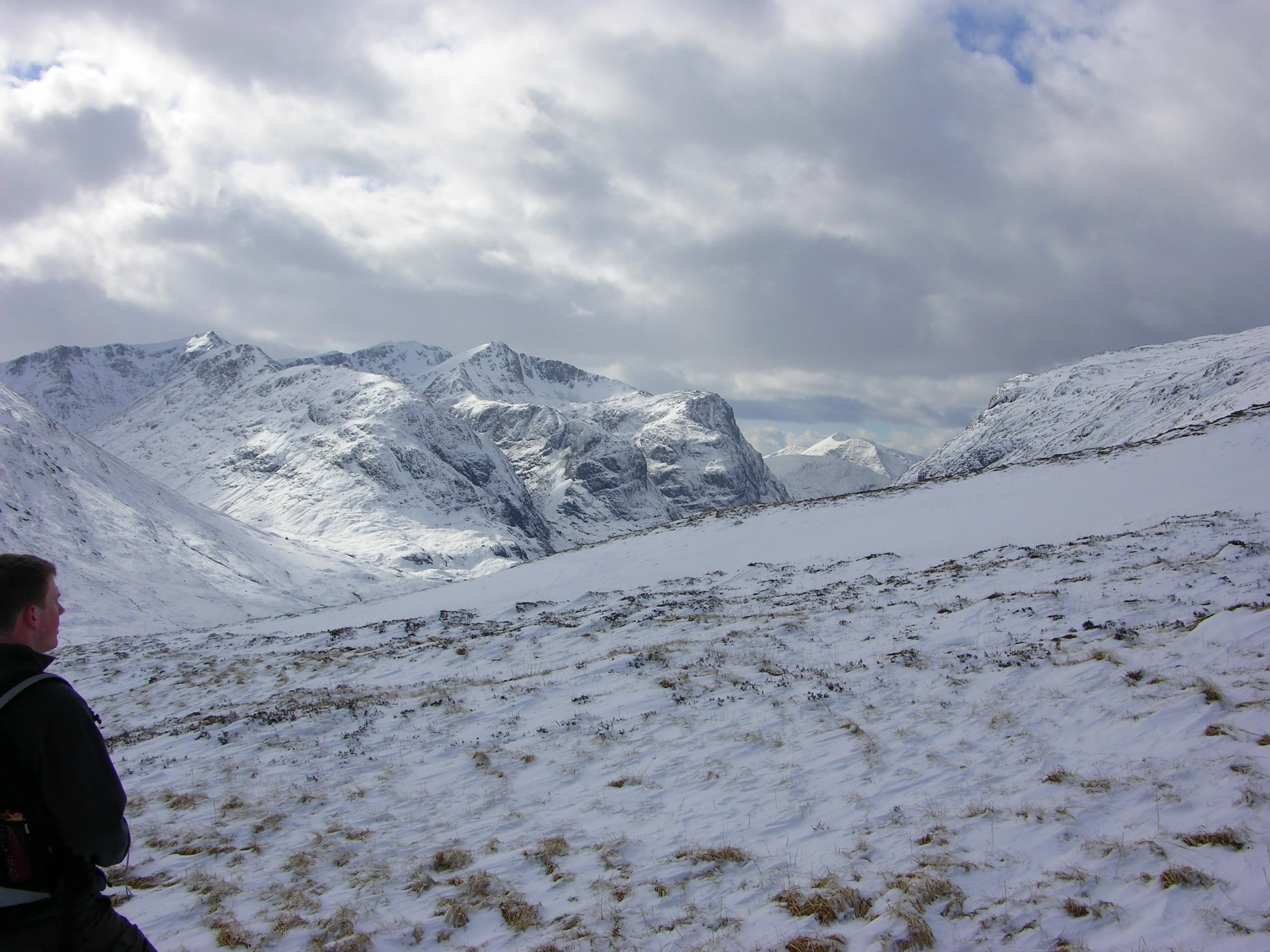 Stob Mhic Mhartuin under snow