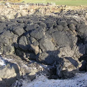 Pillow lavas on Downan Point, Ballantrae