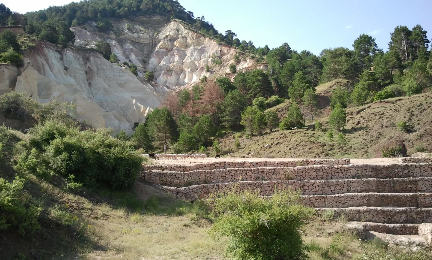 Badland in central Spain