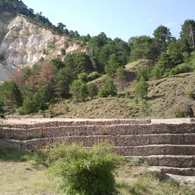 Badland in central Spain