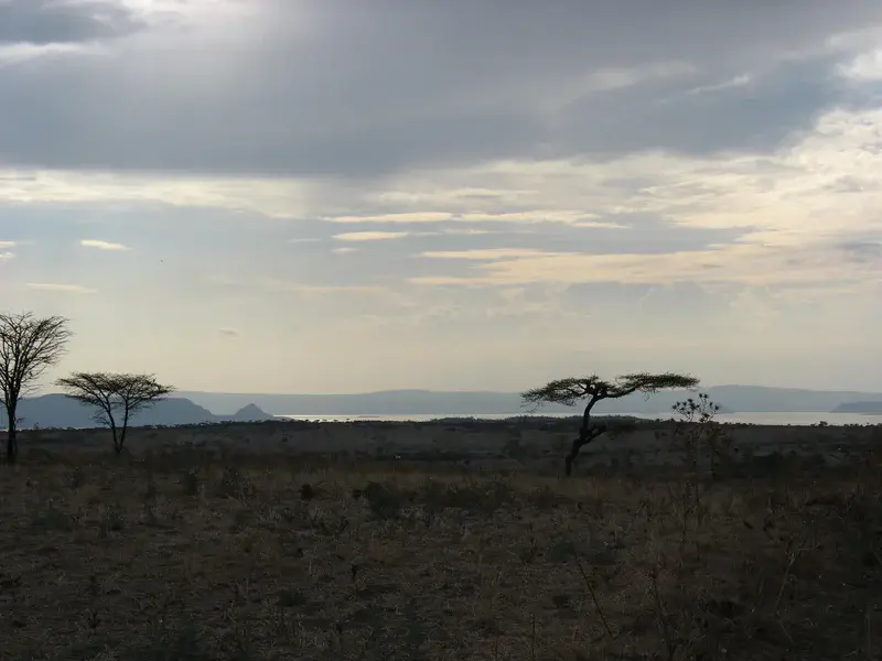 Evening view of Central Rift Valley lakes, Ethiopia