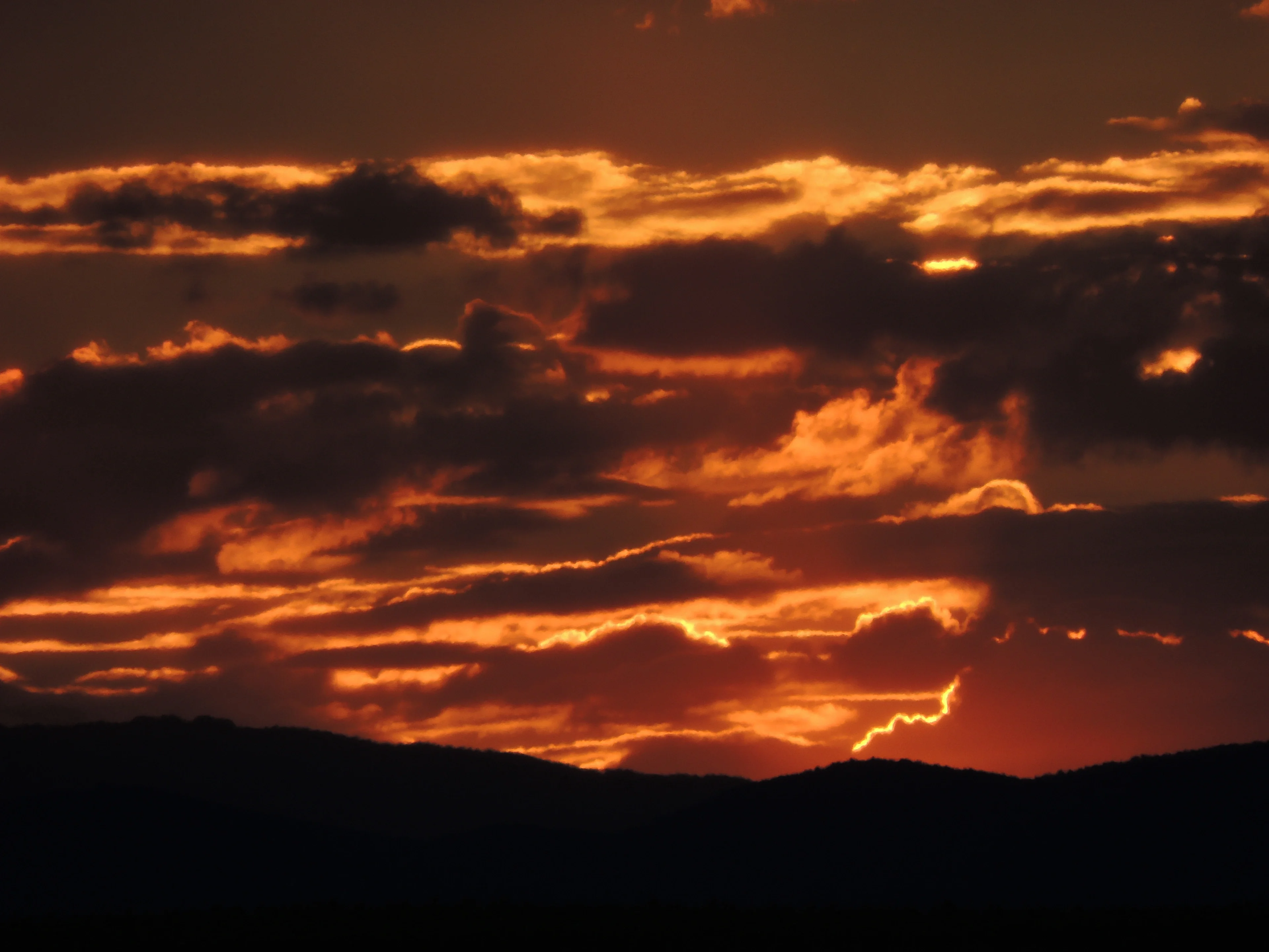 Sunset colors