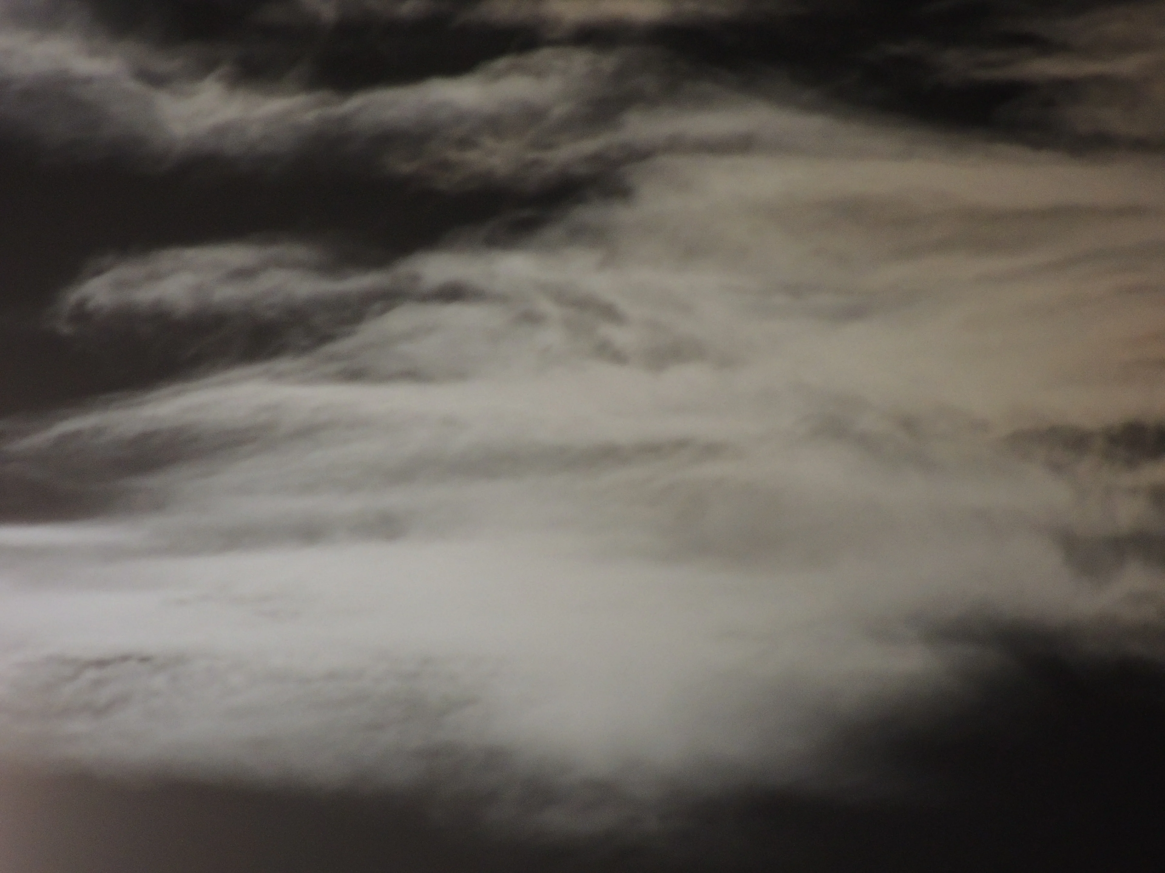 Moonlit cirrus clouds