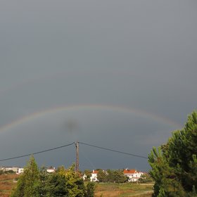 Double rainbow with Alexander's band