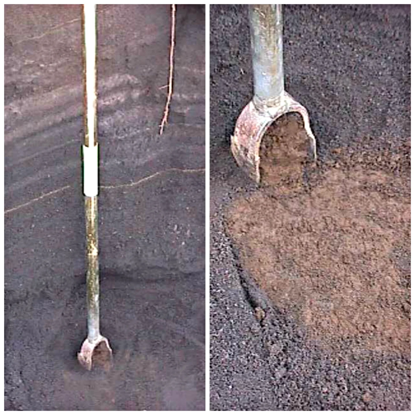 Paleosoil below volcanic ash