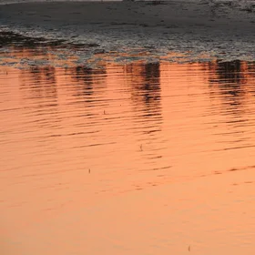 Sunset on the water
