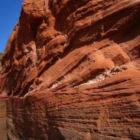 Red triassic sandstone (Orcombe Rocks, East Devon)
