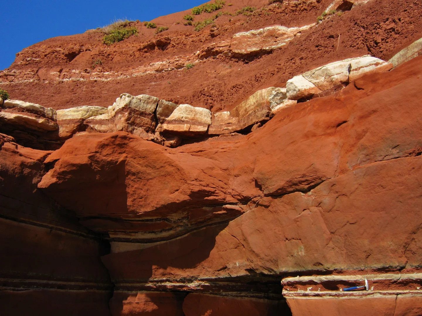 Red triassic sandstone (East Devon)