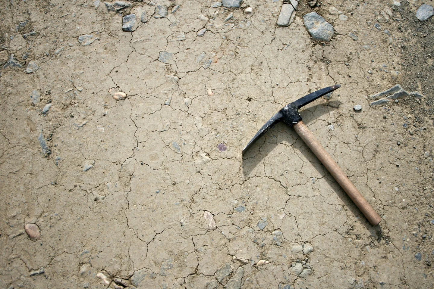 Sealed surface in an unpaved road