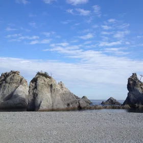 Beauty of white rocks