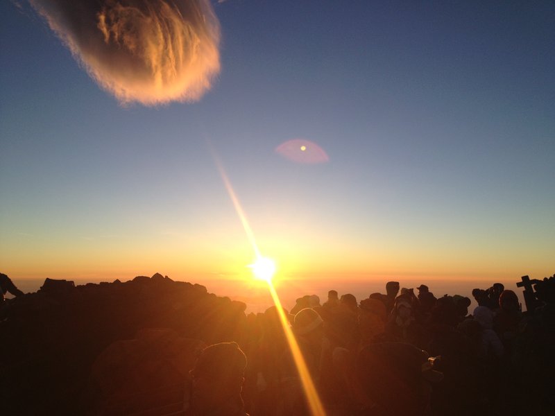 Sunrise from Mt Fuji