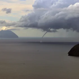 Sailing away from a water hose
