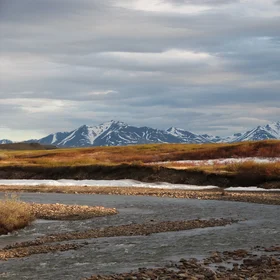 Foothills of Brooks Range mountains