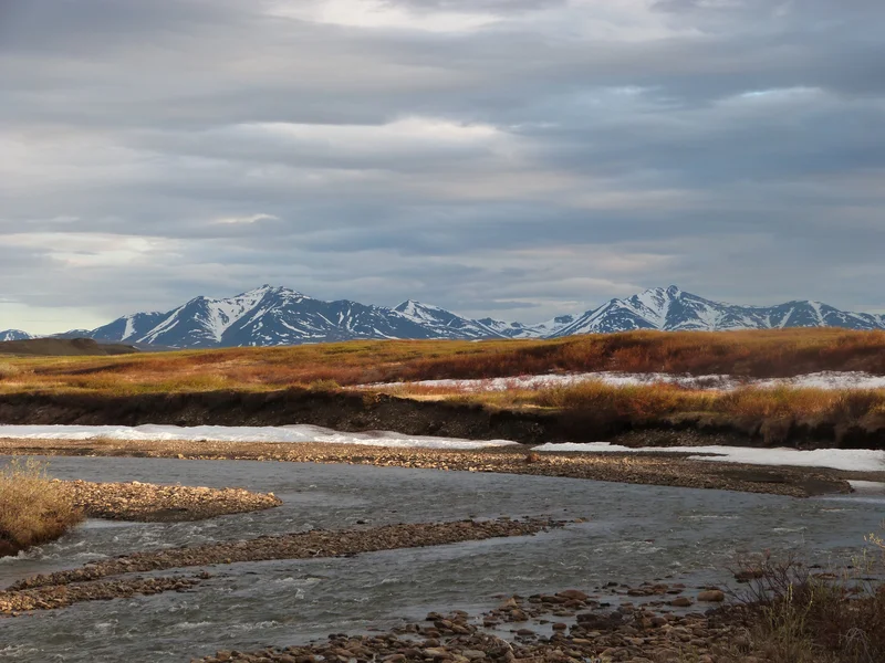 Foothills of Brooks Range mountains