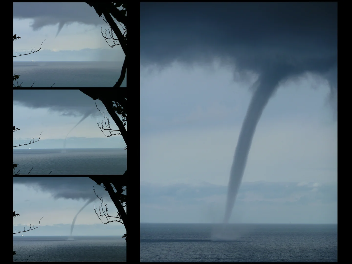 Formation of a waterspout