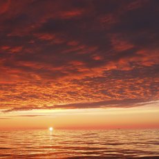 Sunset over the Labrador Sea by Christof Pearce