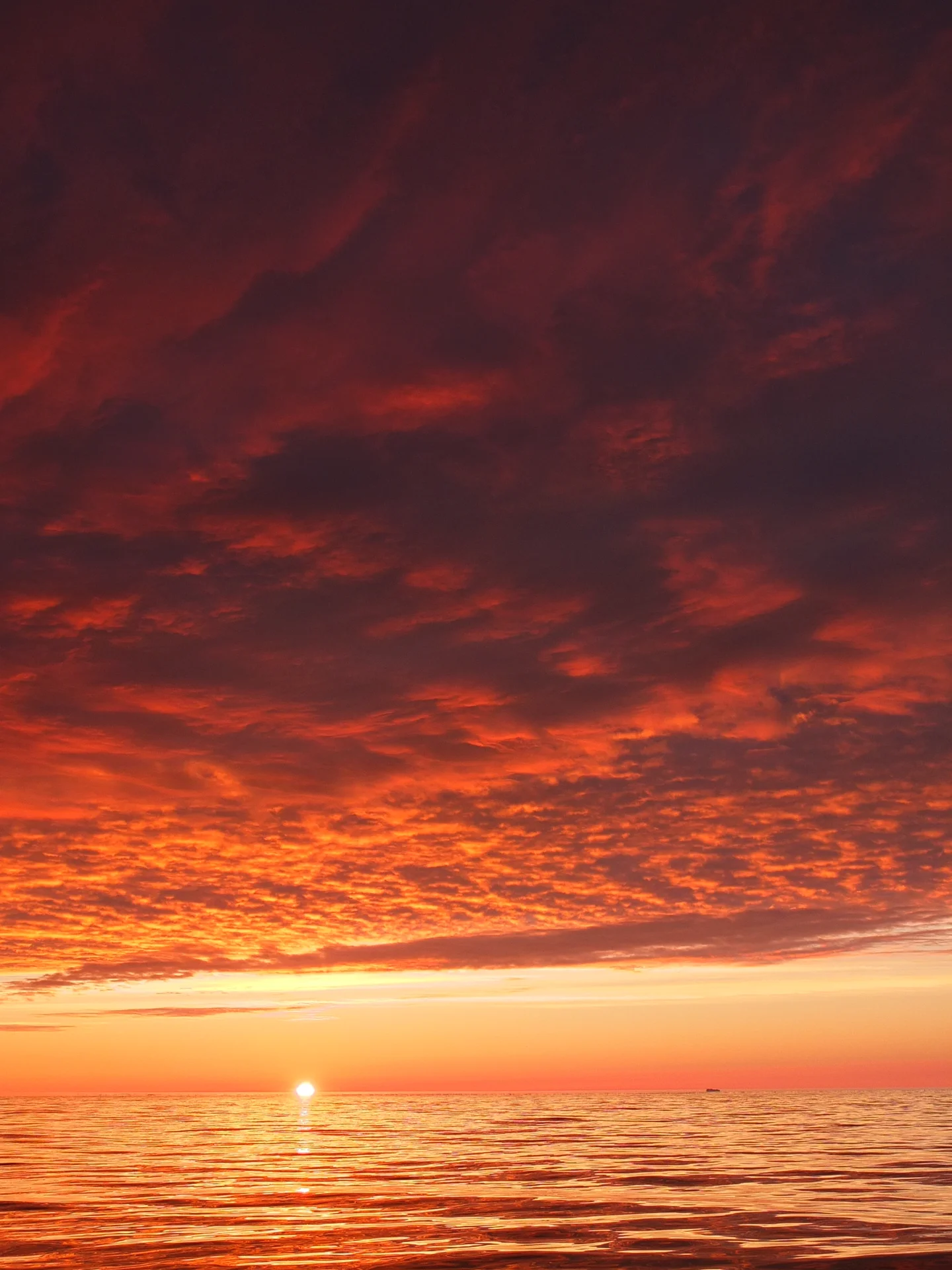 Sunset over the Labrador Sea