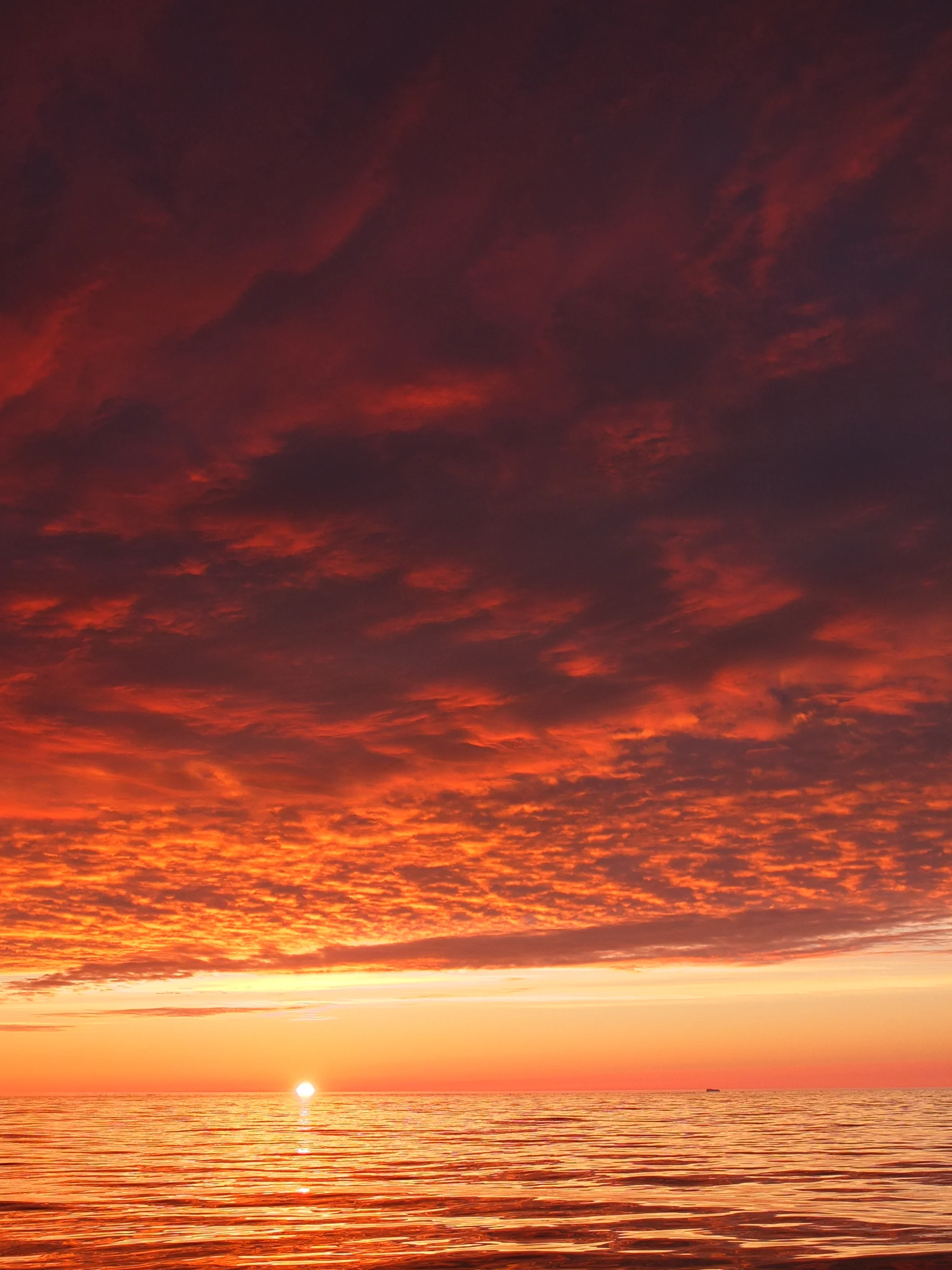 Sunset over the Labrador Sea