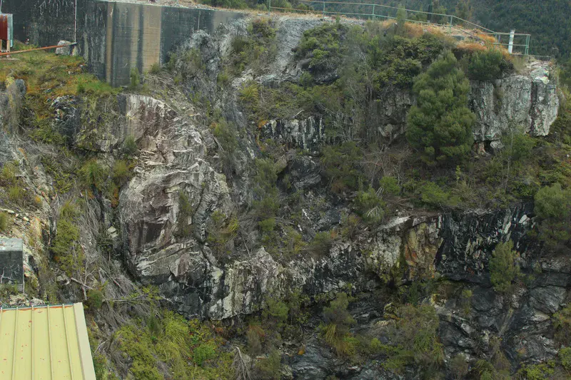 Folded crystalline rocks - Tasmania