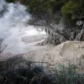 Boiling mud pool