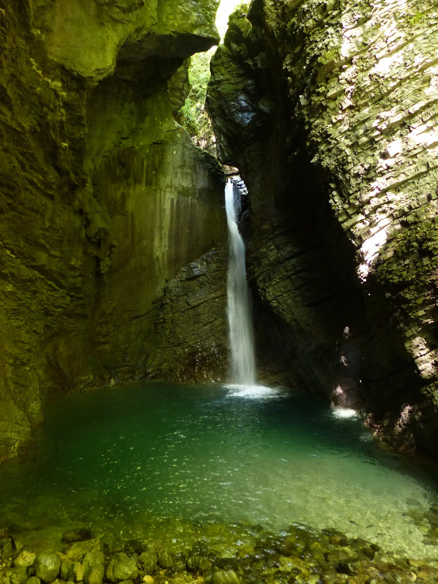 Thousand leaves Kozjak waterfall
