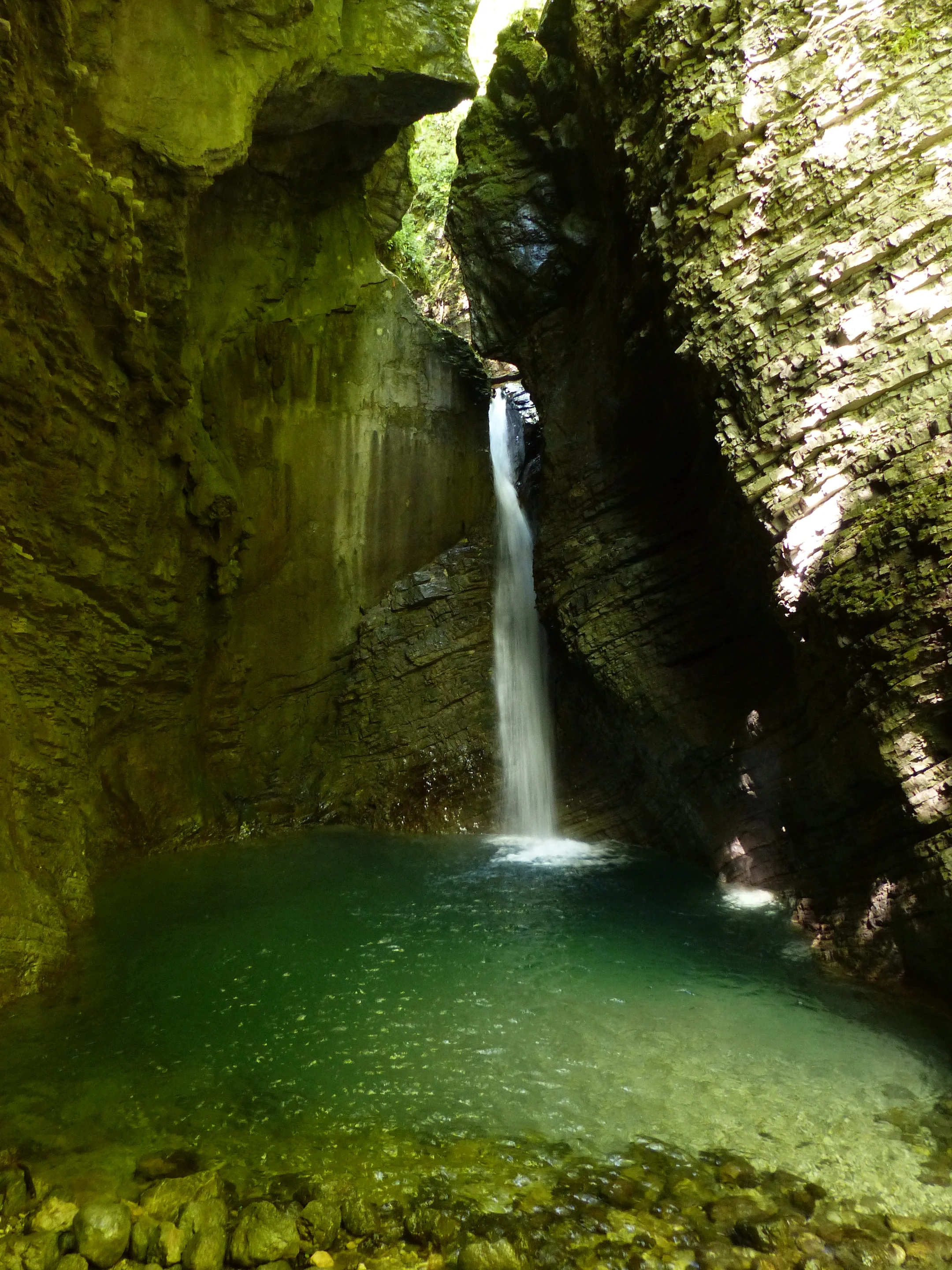 Thousand leaves Kozjak waterfall