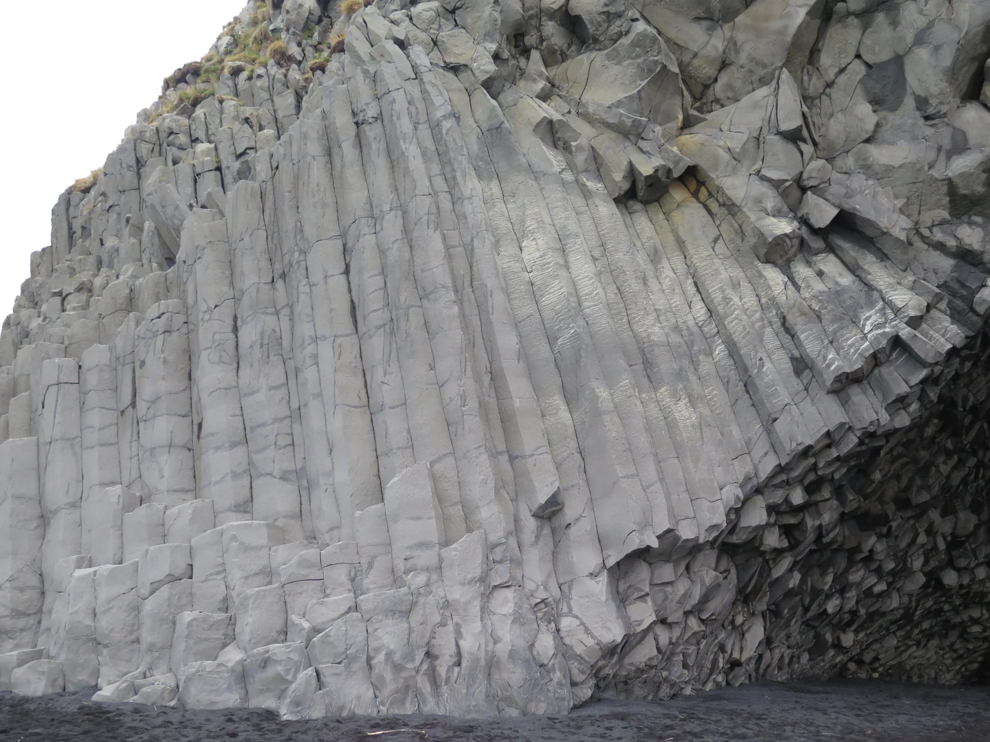 Columnar Basalt at Reynisfjara Beach