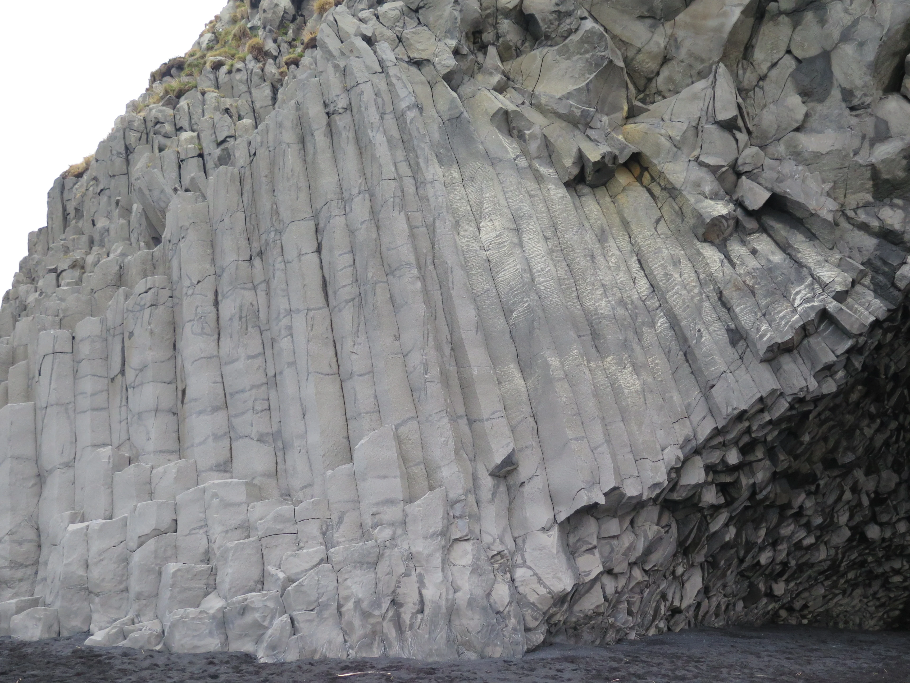 Columnar Basalt at Reynisfjara Beach