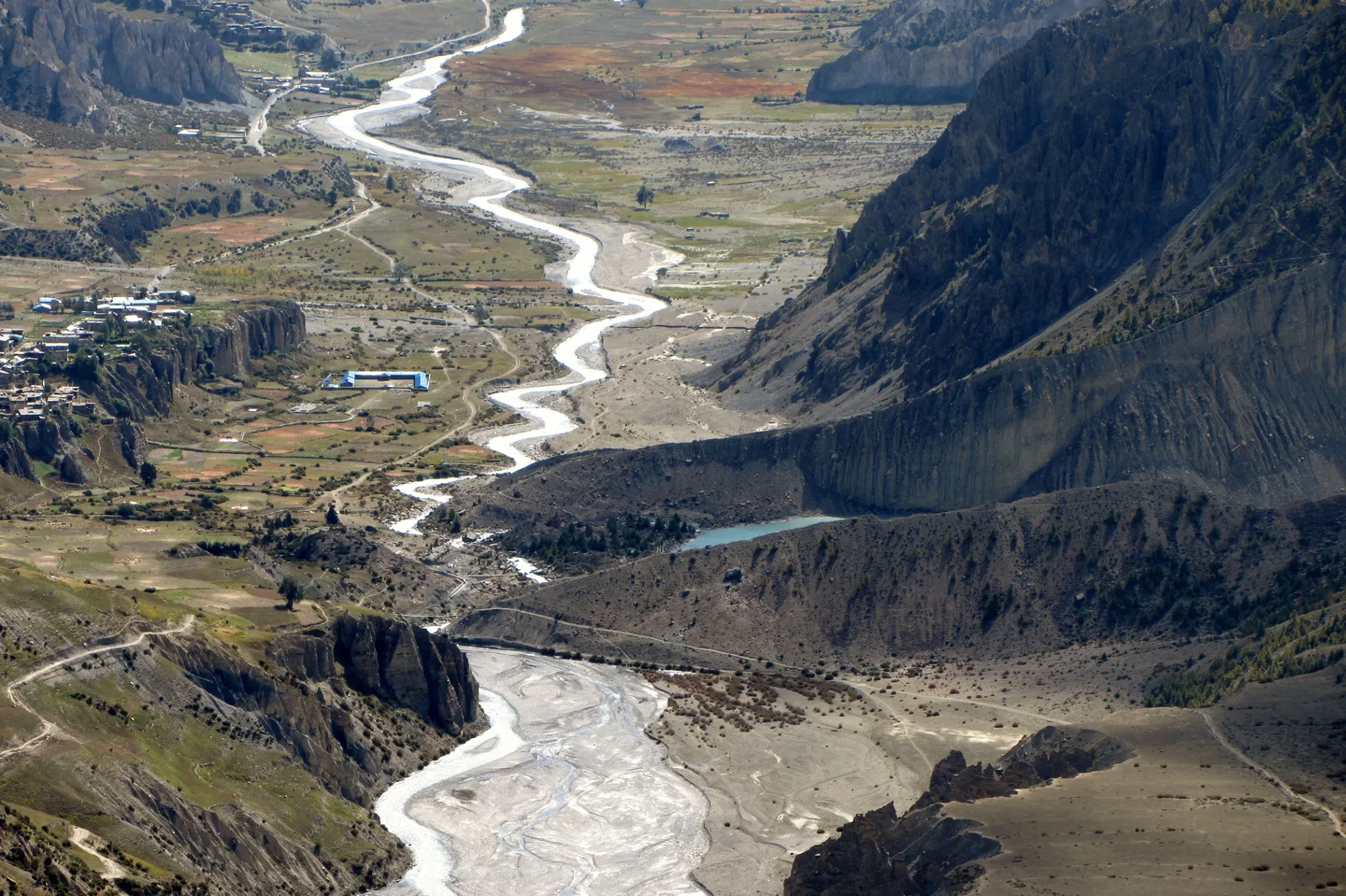 Marsyangdi valley moraines