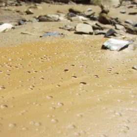 Raindrop imprints