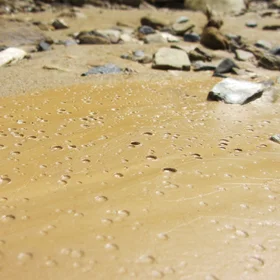 Raindrop imprints