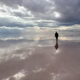 Cloudy Water of the Salt Lake